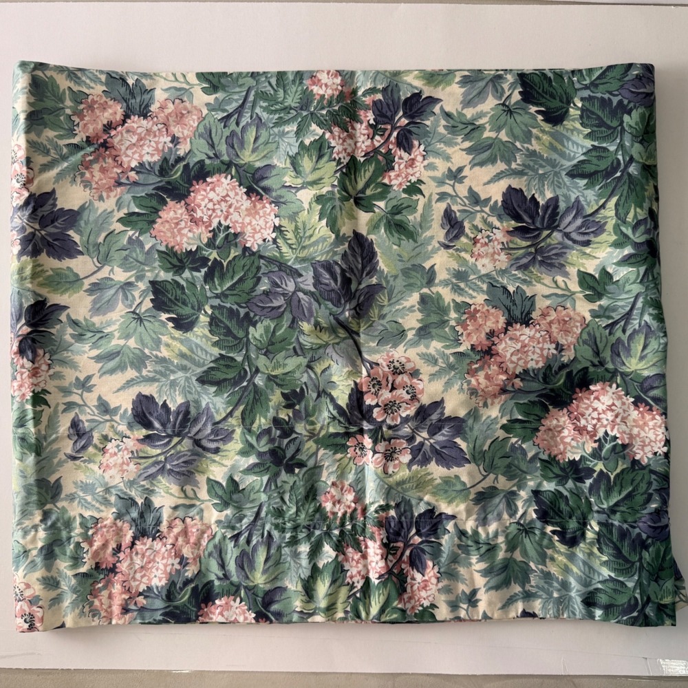 Vintage Laura Ashley Ashbourne Hydrangea Long Window Valance 84" Lx 18" W. EUC
